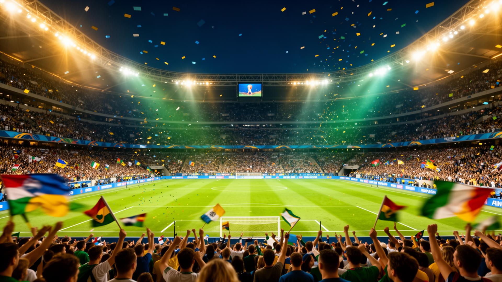 Estádio lotado durante a Copa do Mundo 2026